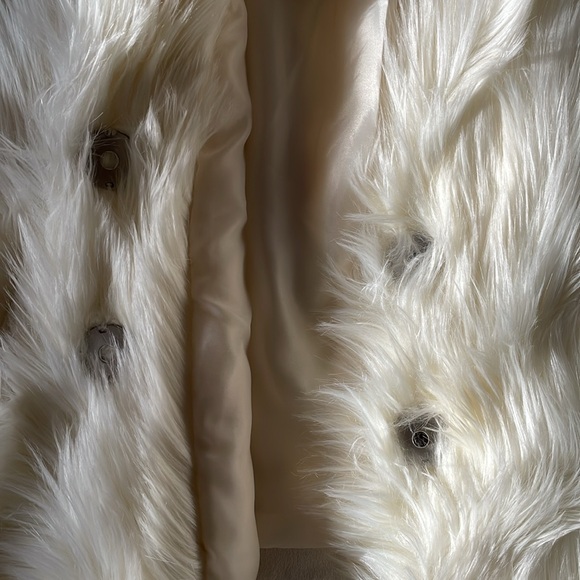 Free People All Night Faux Fur Jacket - Size XS - Sugar Swizzle - Picture 5 of 5